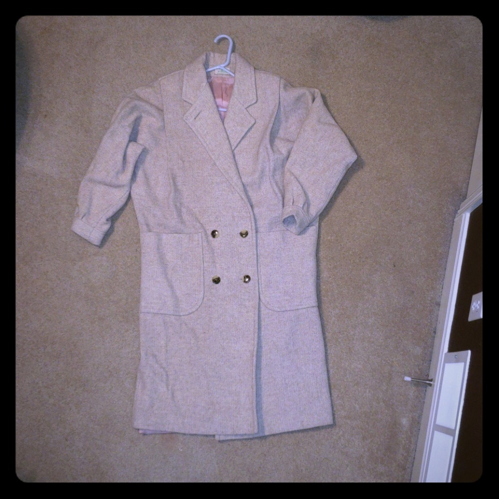 Vintage Jill Jr Wool Trench Coat